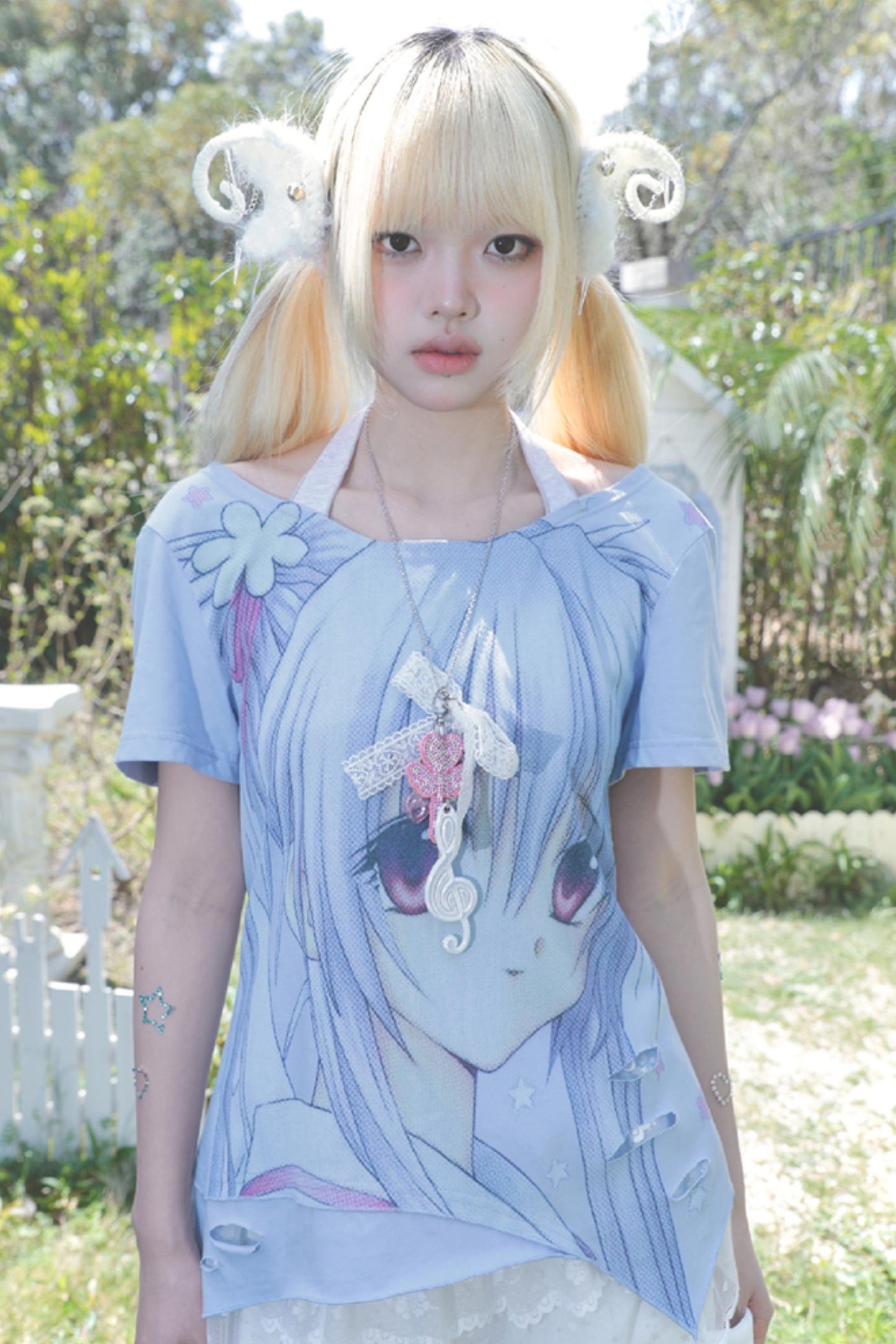 Retro Cartoon Girl Top