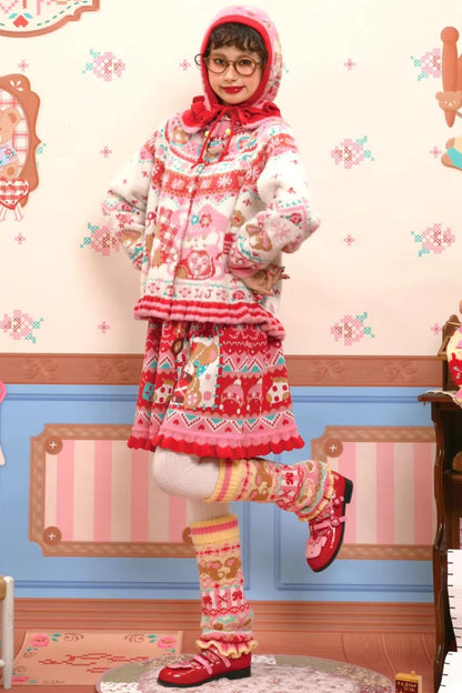 Pink Rabbit Faux Fur Beret