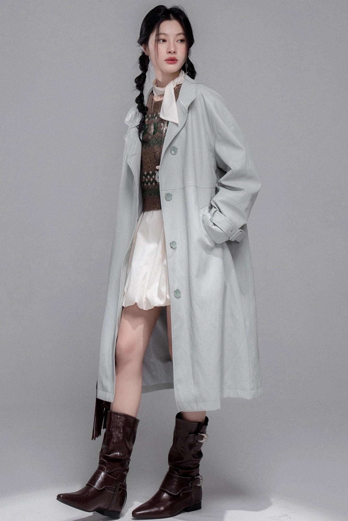 Contrasting Diamond Plaid Vest