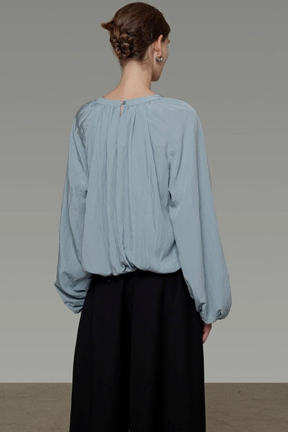 Autumn Lantern Sleeve Top