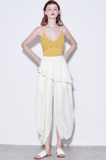 Airy Ruffle Pants