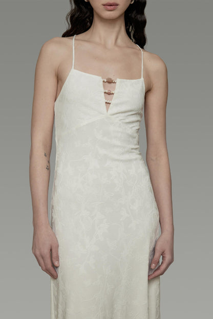 Sleeveless Halter Maxi Dress