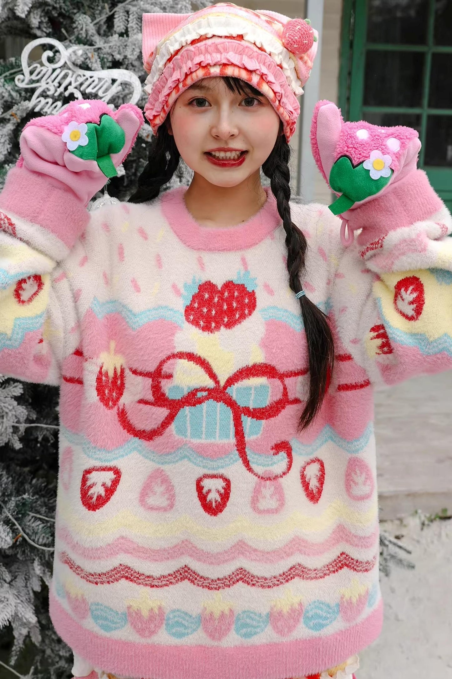 Strawberry Mink Sweater