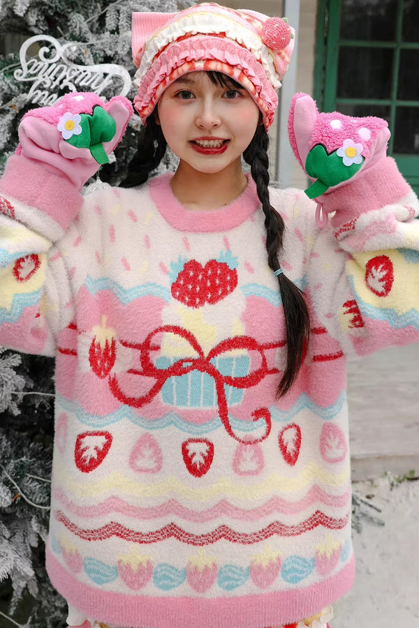 Strawberry Mink Sweater
