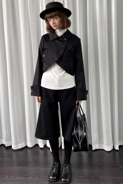 Black Versatile Short Jacket