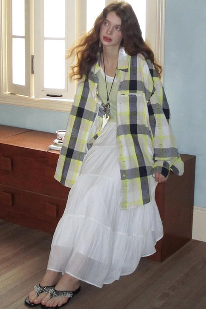 Neoclassical Ripped Check Shirt