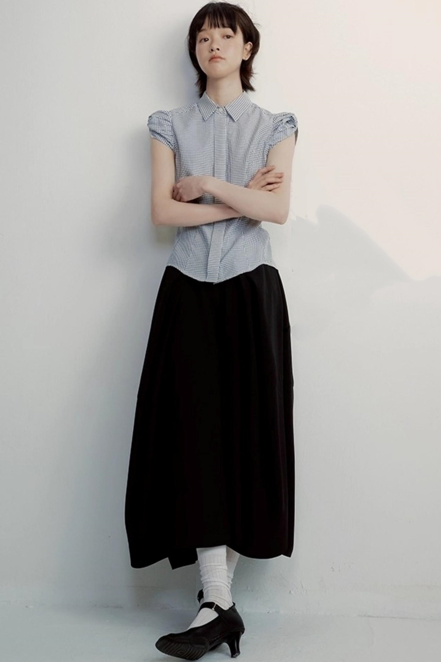 Elegant Black Lantern Skirt