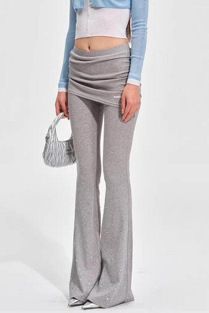 Glitzernde Strass-Strickhose