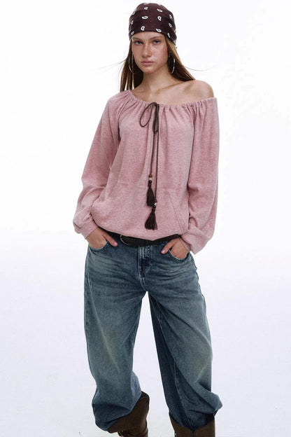 Bohemian One-Shoulder Top