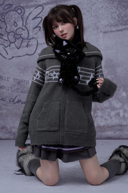 Sweet Cool Lapel Sweater