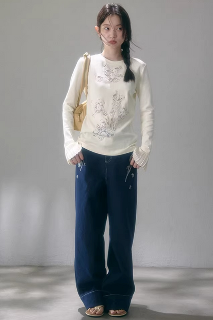 Flower Lily Lace Top