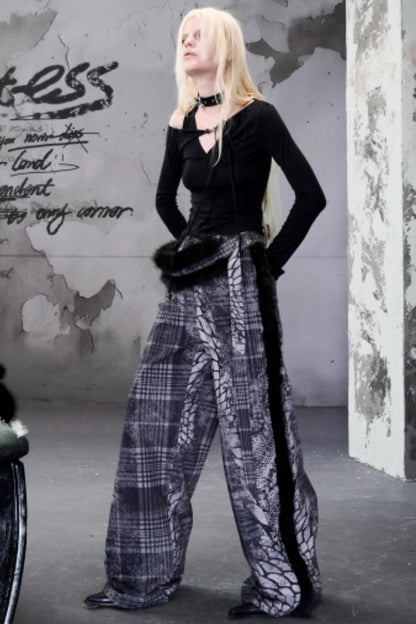 Off-The-Shoulder Beaded Lace-Up Base Top