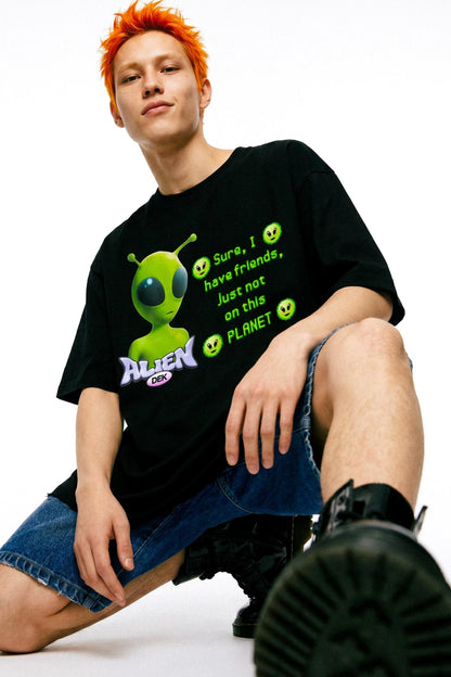 Alien Y2K Street T-Shirt