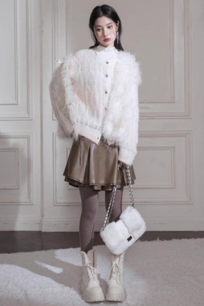 Gradient Alpaca Wool Cardigan