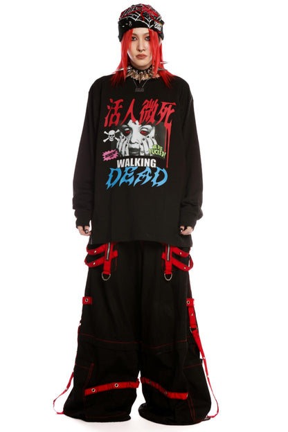 Fallen Angel Print Retro Top