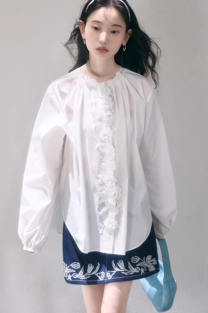 Jasmine Floral Lace Blouse