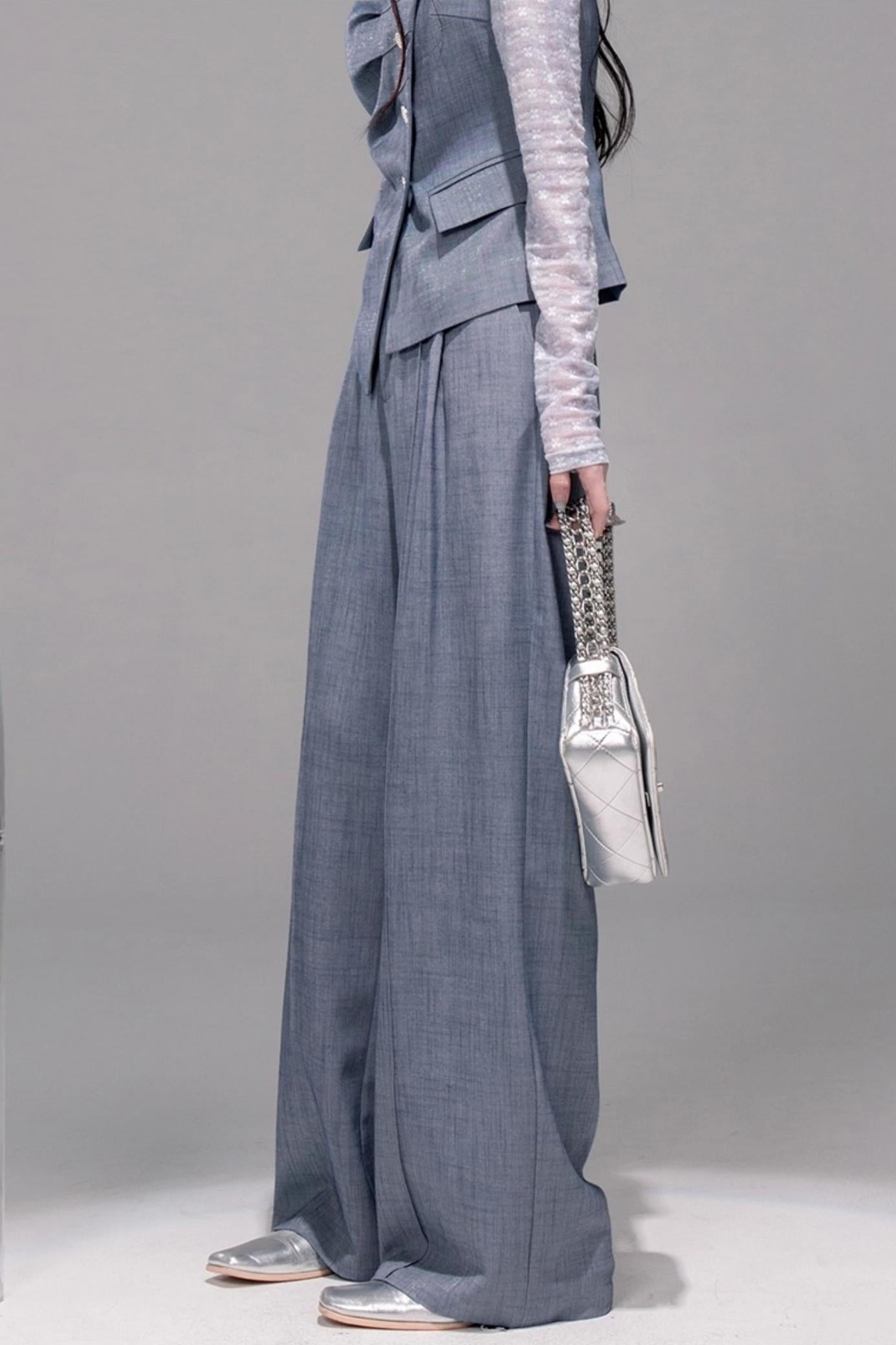 Star Sparkle Pleated Pants Set-Up