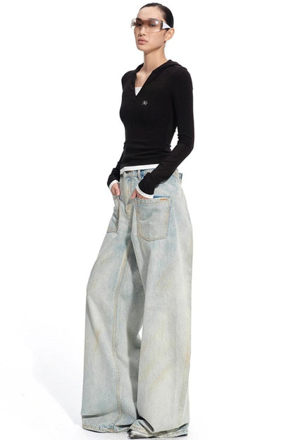 Shuoyuan Hooded Long Sleeve Wool Tee