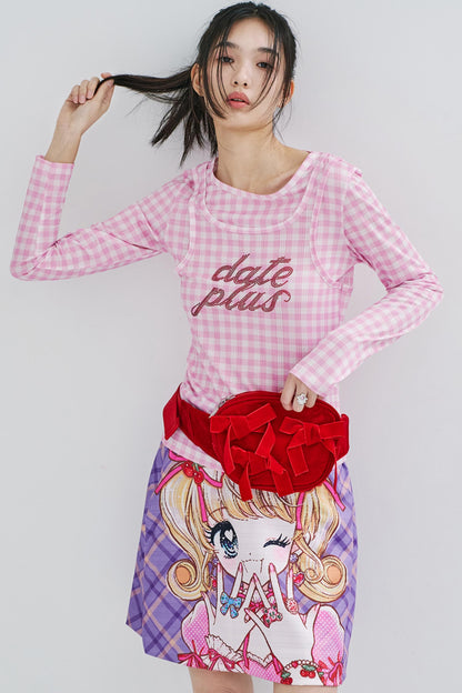 Luxury Summer Plaid Skirt