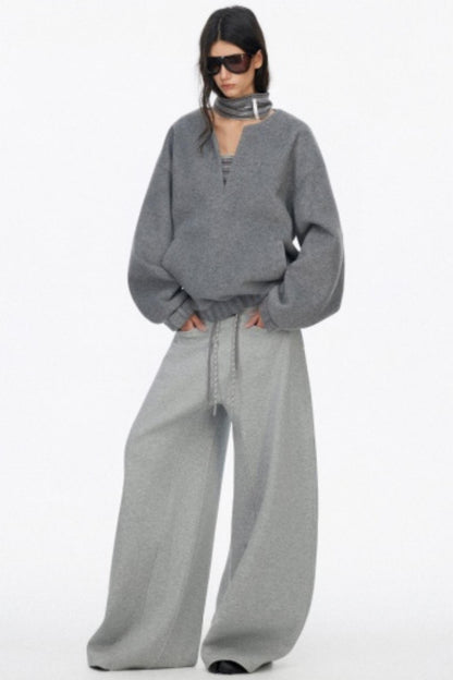 Silhouette Knit V-Neck Sweater