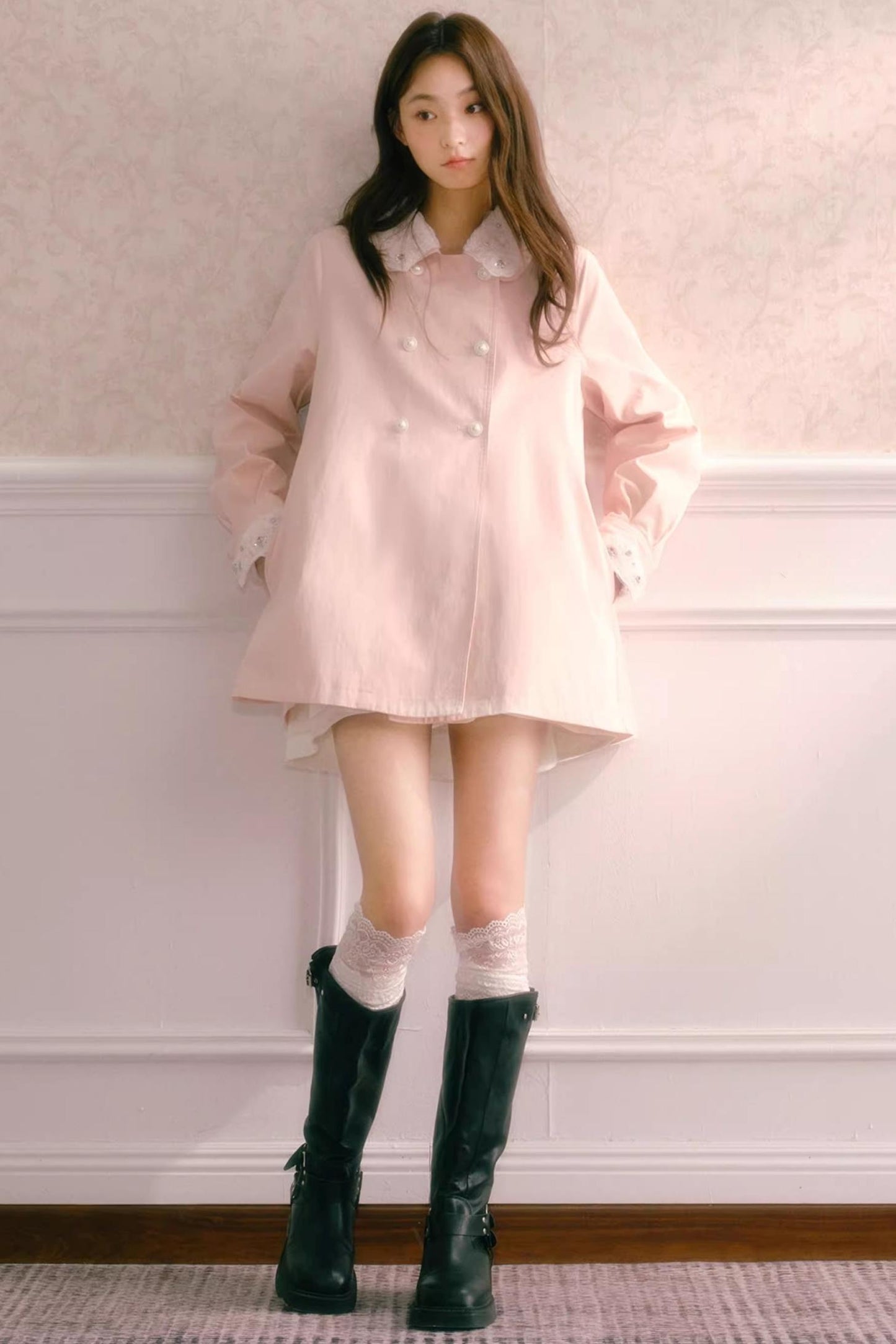 Pink Diamond Swing Coat