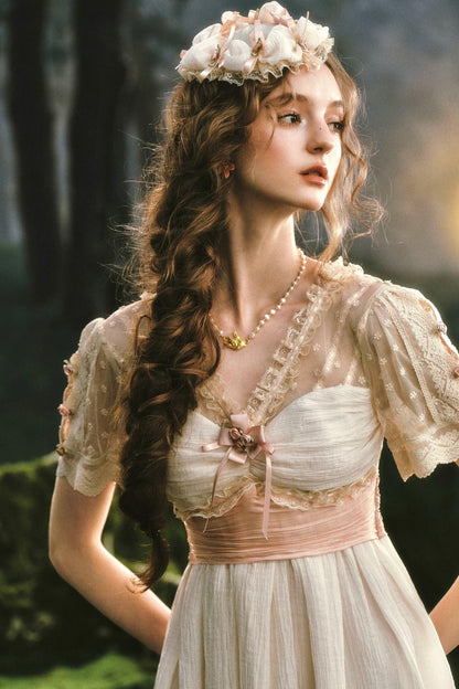 Lace Imperial Beige Dress