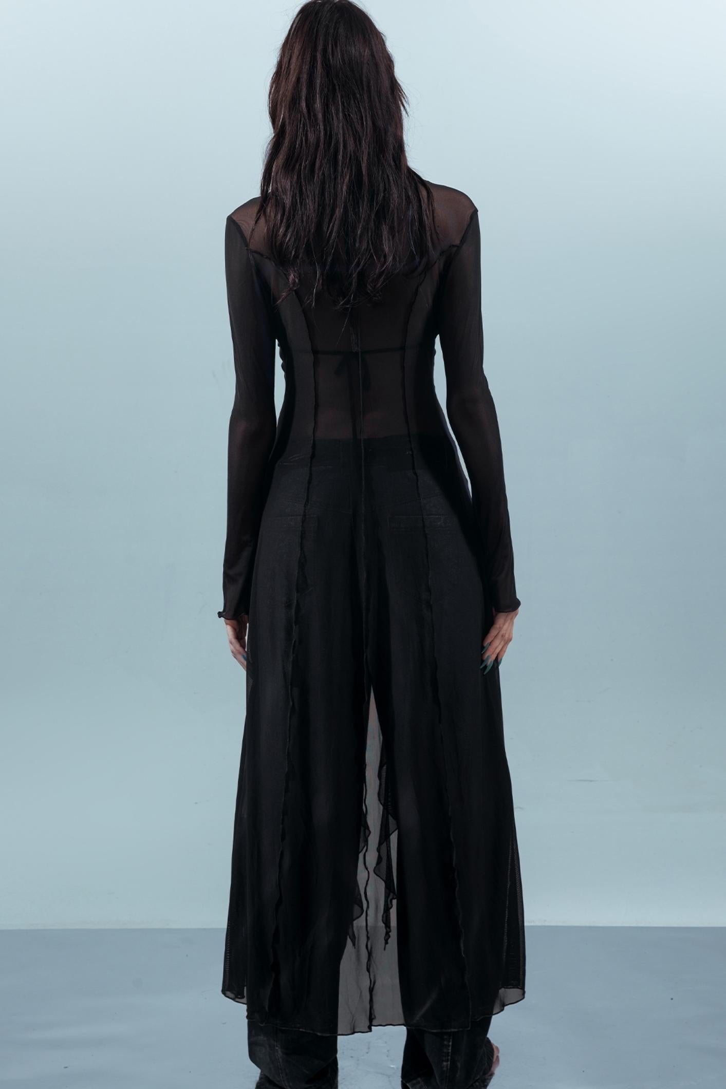 Dreams Beaded Mesh Cardigan