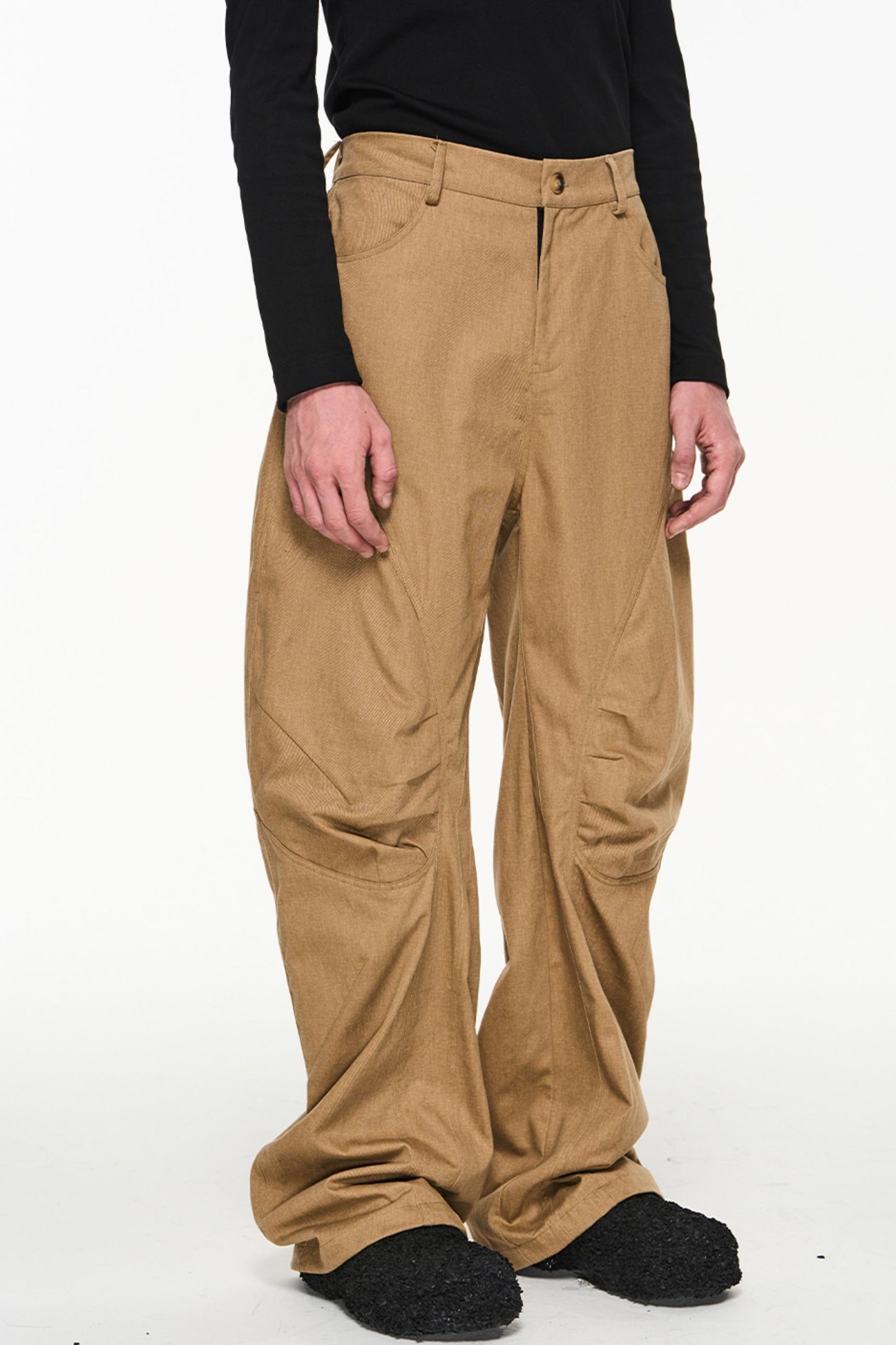 Cotton Loose Cargo Trousers