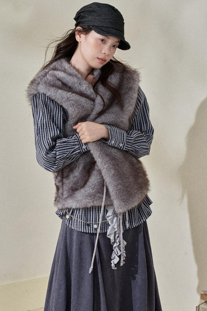 Eco-Friendly Faux Fur Vest