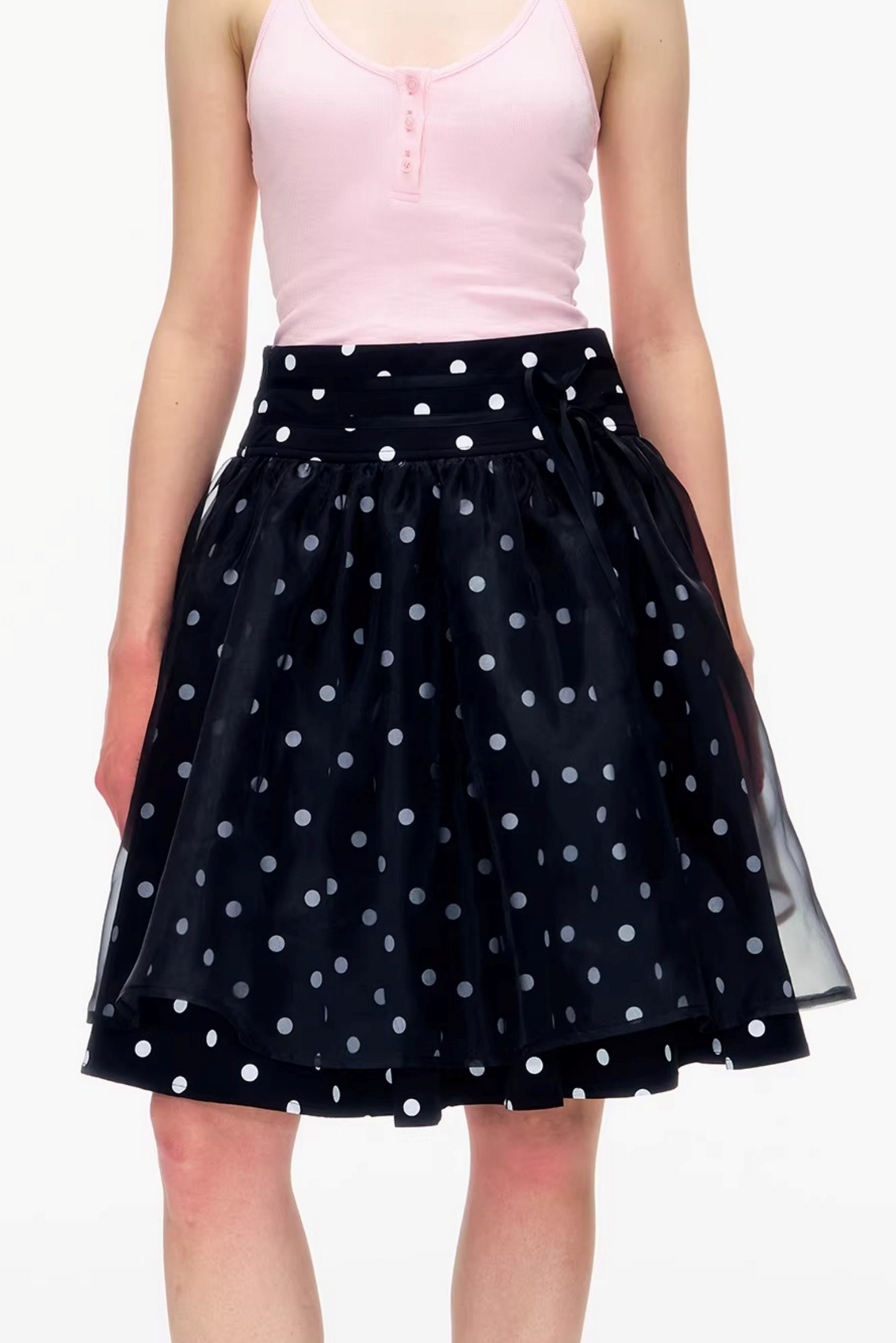 Pure Cotton Polka Dot Skirt