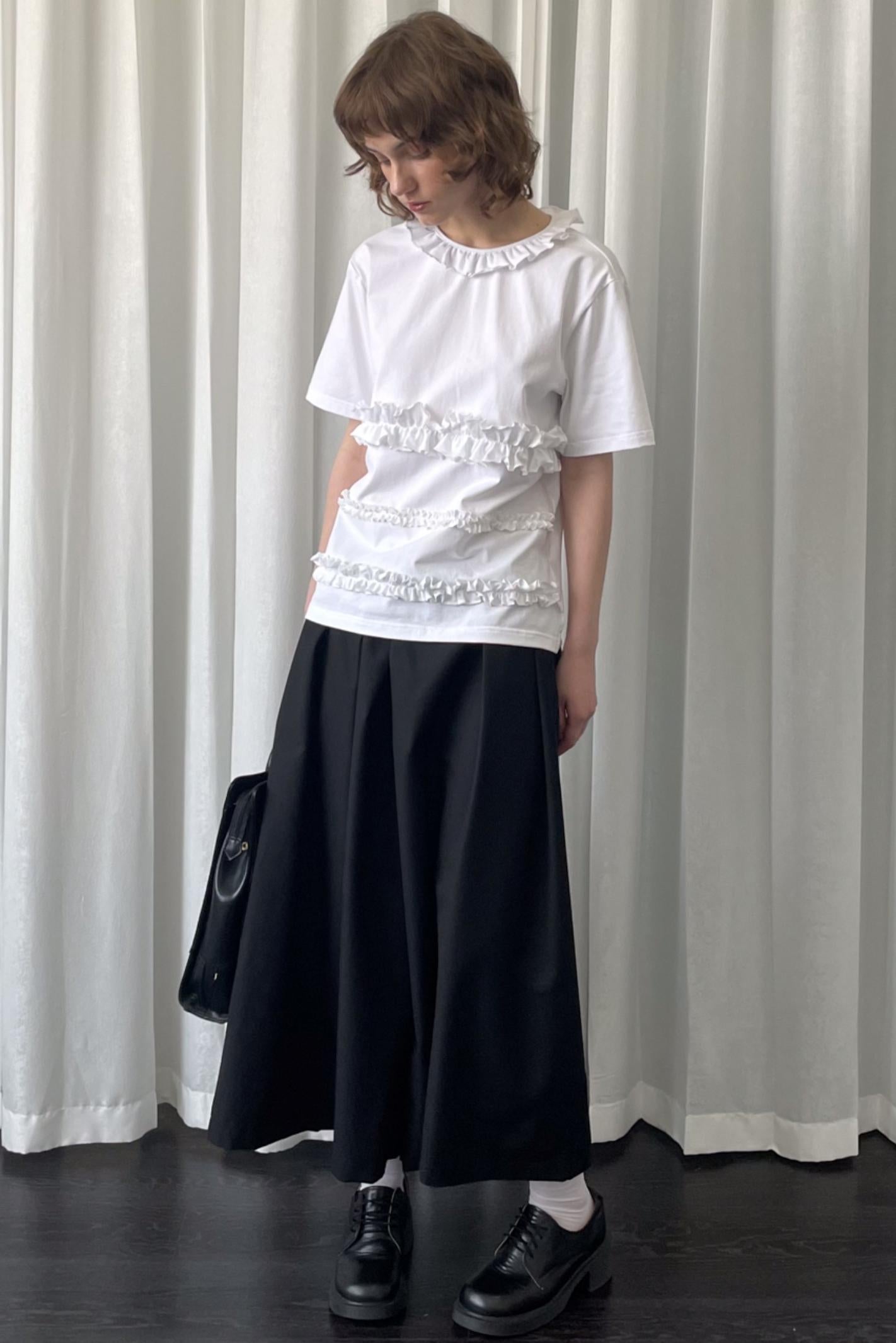 Whimsical White Drawstring Tee