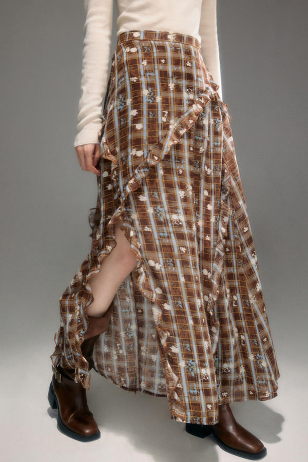 Wilderness Vintage Floral Print Skirt