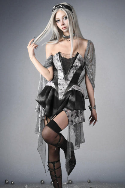 Futuristic Punk Hooded Dress