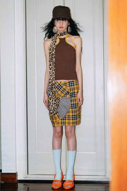 Twisted Retro Crop Skirt