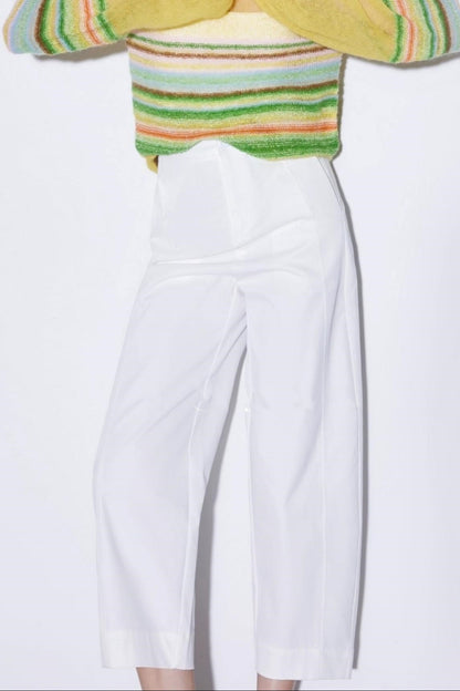 Slimming High-Waisted Wide-Leg Pants