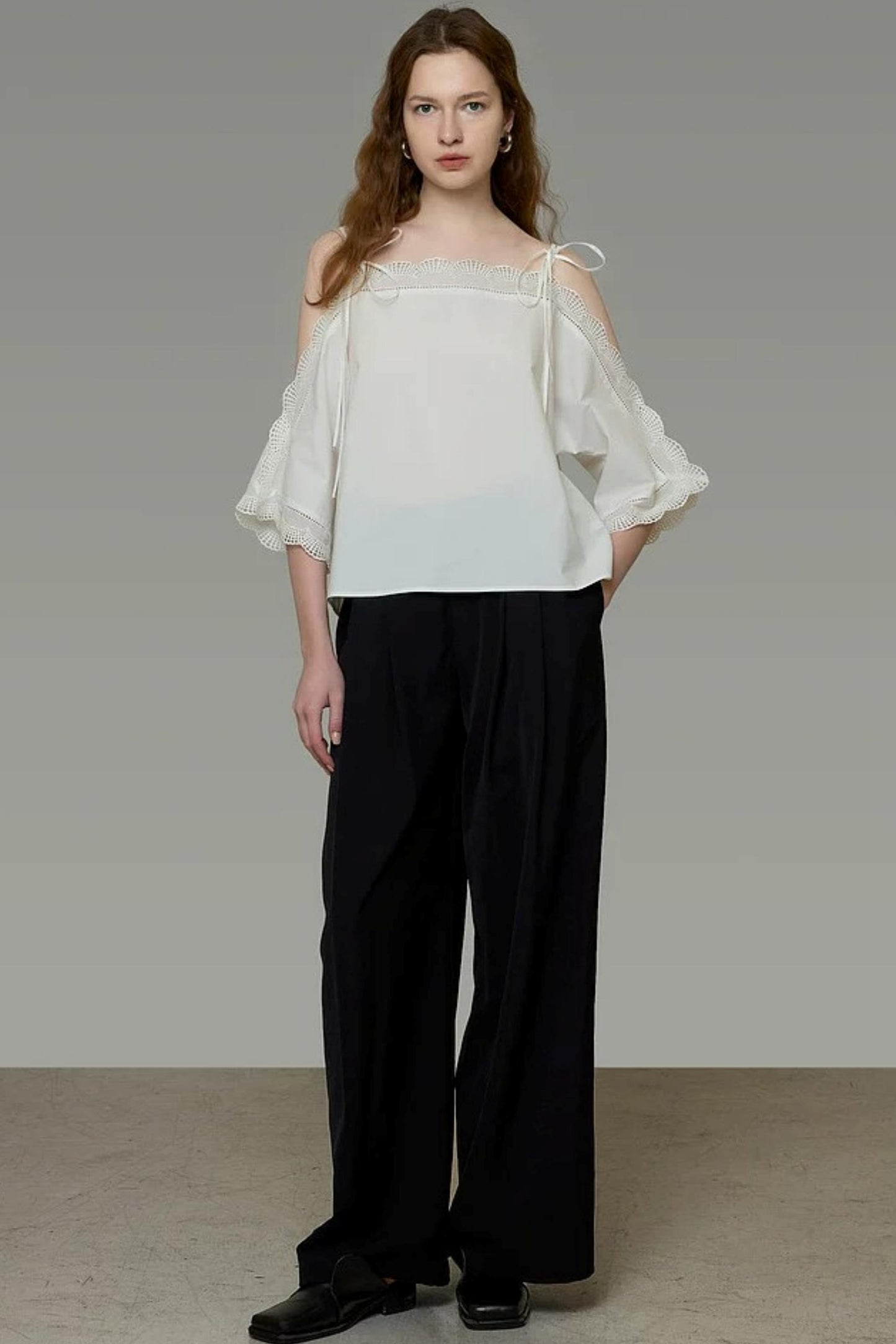 Off-Shoulder Lace Blouse