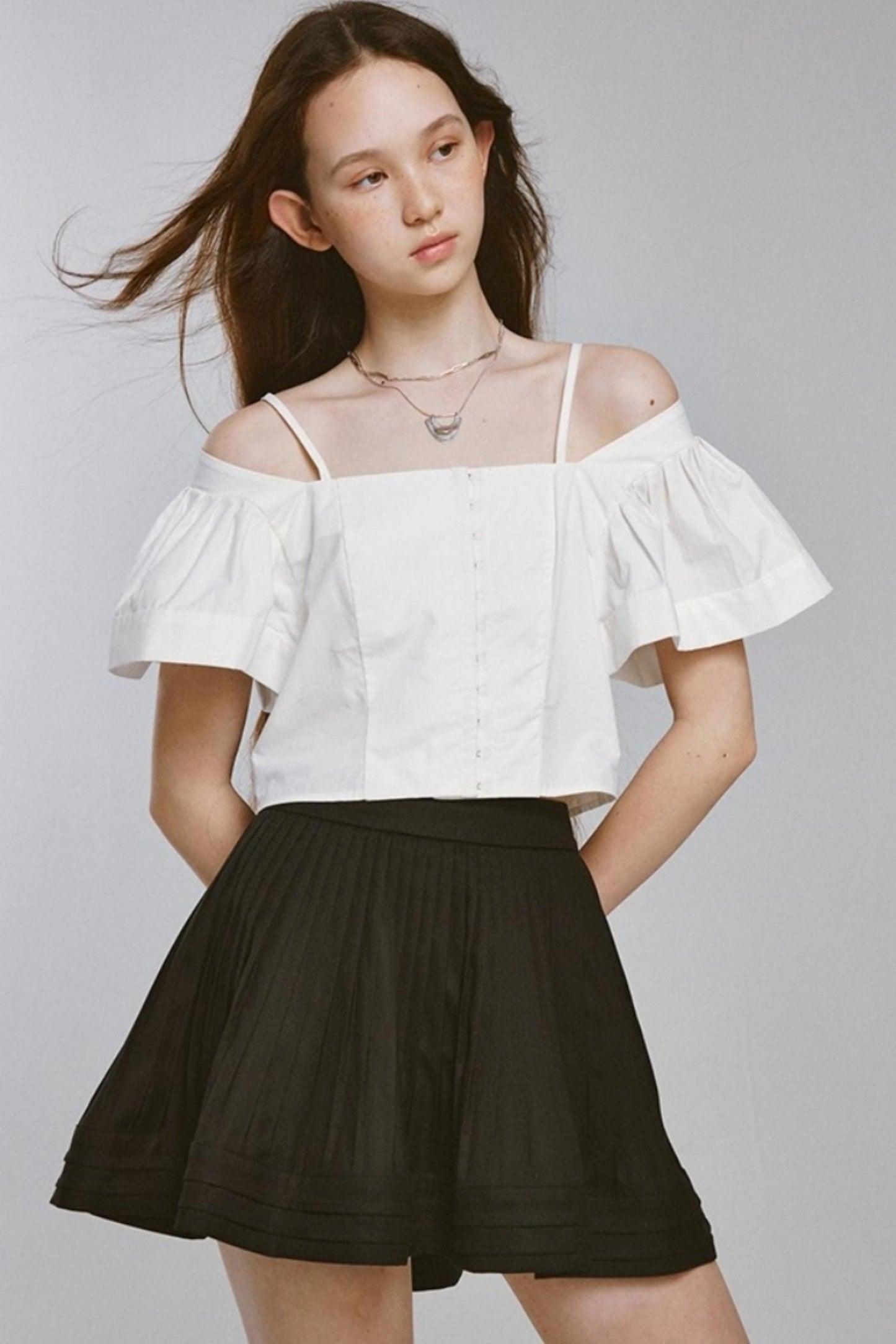 Paris Vacation Embossed Crop Top