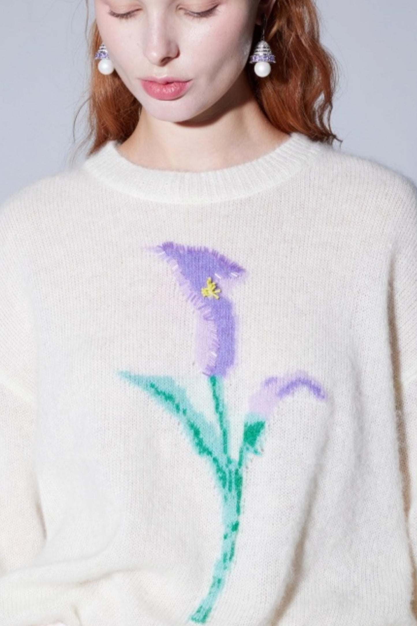 Alpaca Wool Sequin Sweater