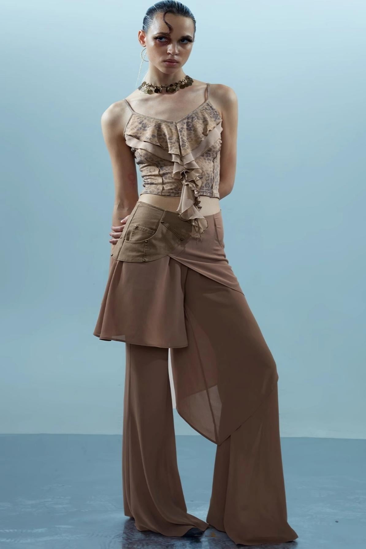 Ruffle Snake Camisole