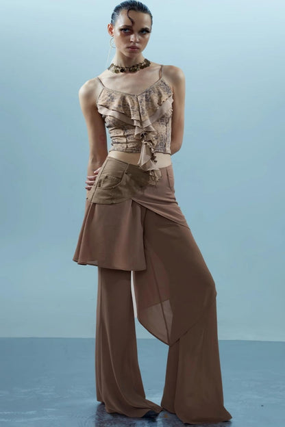 Ruffle Snake Camisole