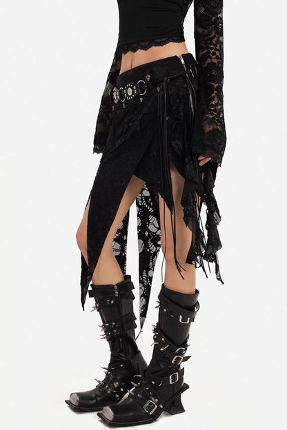 Romantic Gothic Lace Skirt