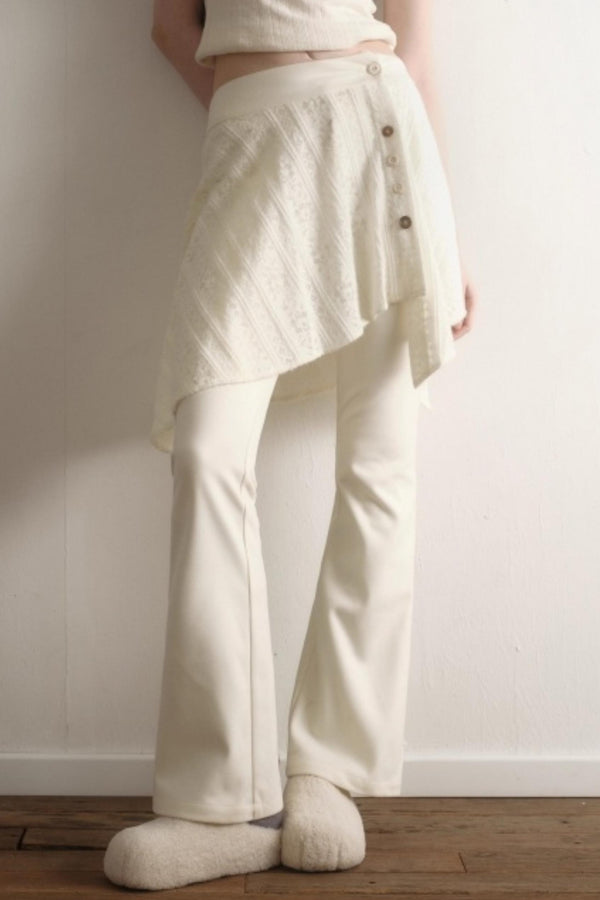 Artist-Original Lace Patchwork Pants