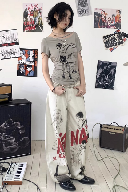 Ripped Off-Shoulder Blouse