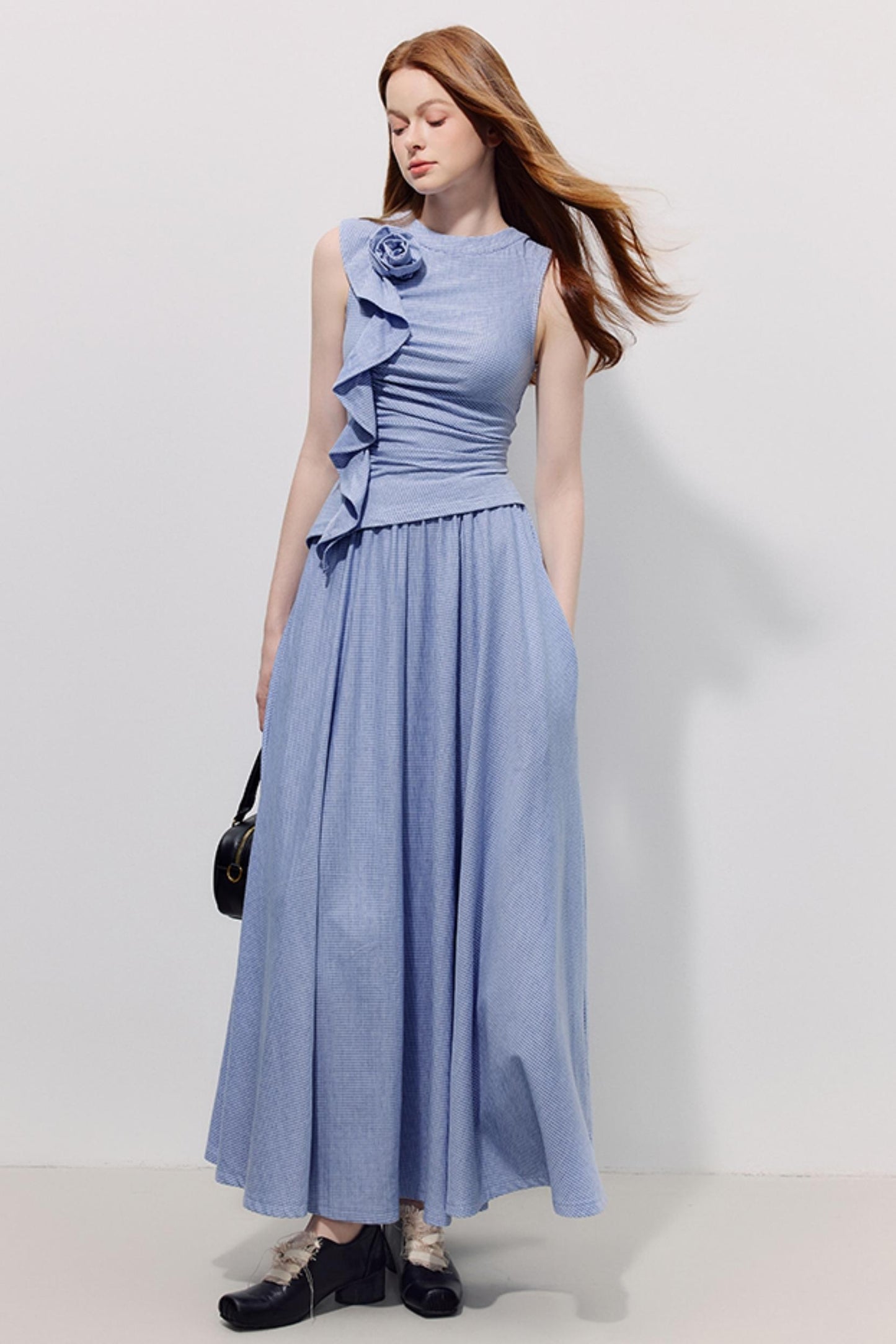 Blue Plaid Summer Dress