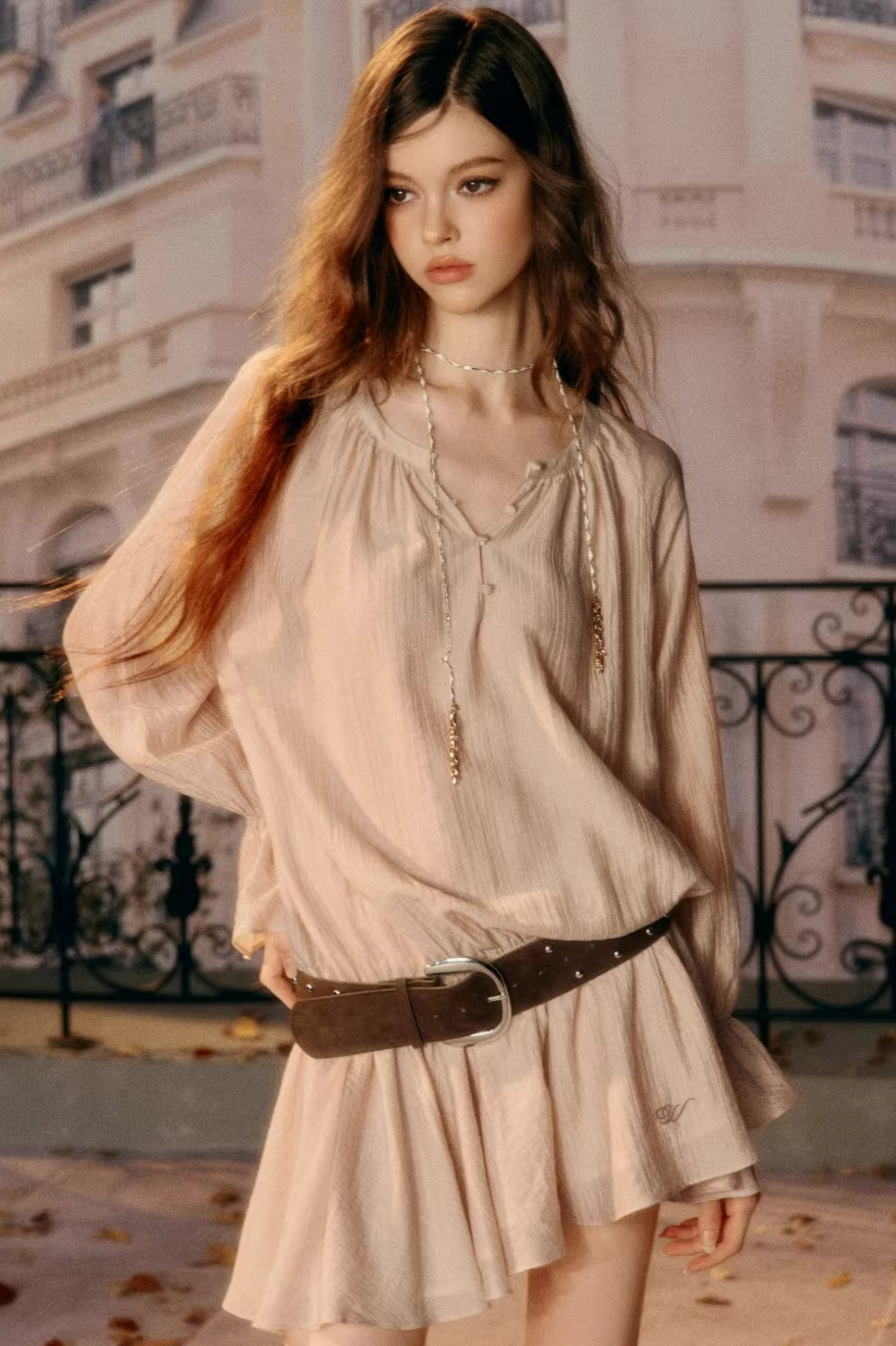 Girlish Ruffled Spring Dress