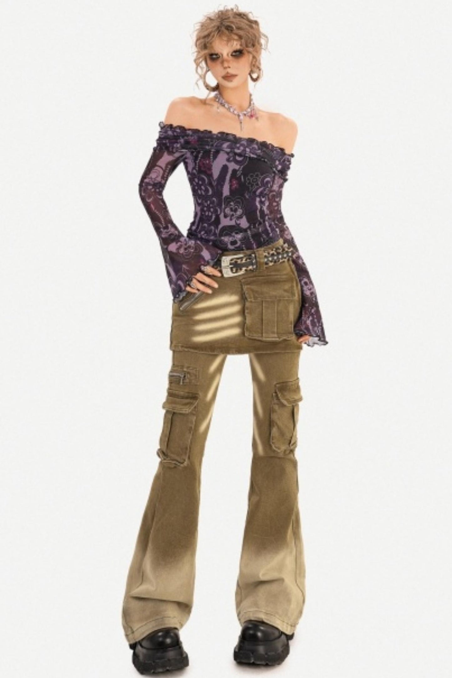 Hippie Retro Mesh Top