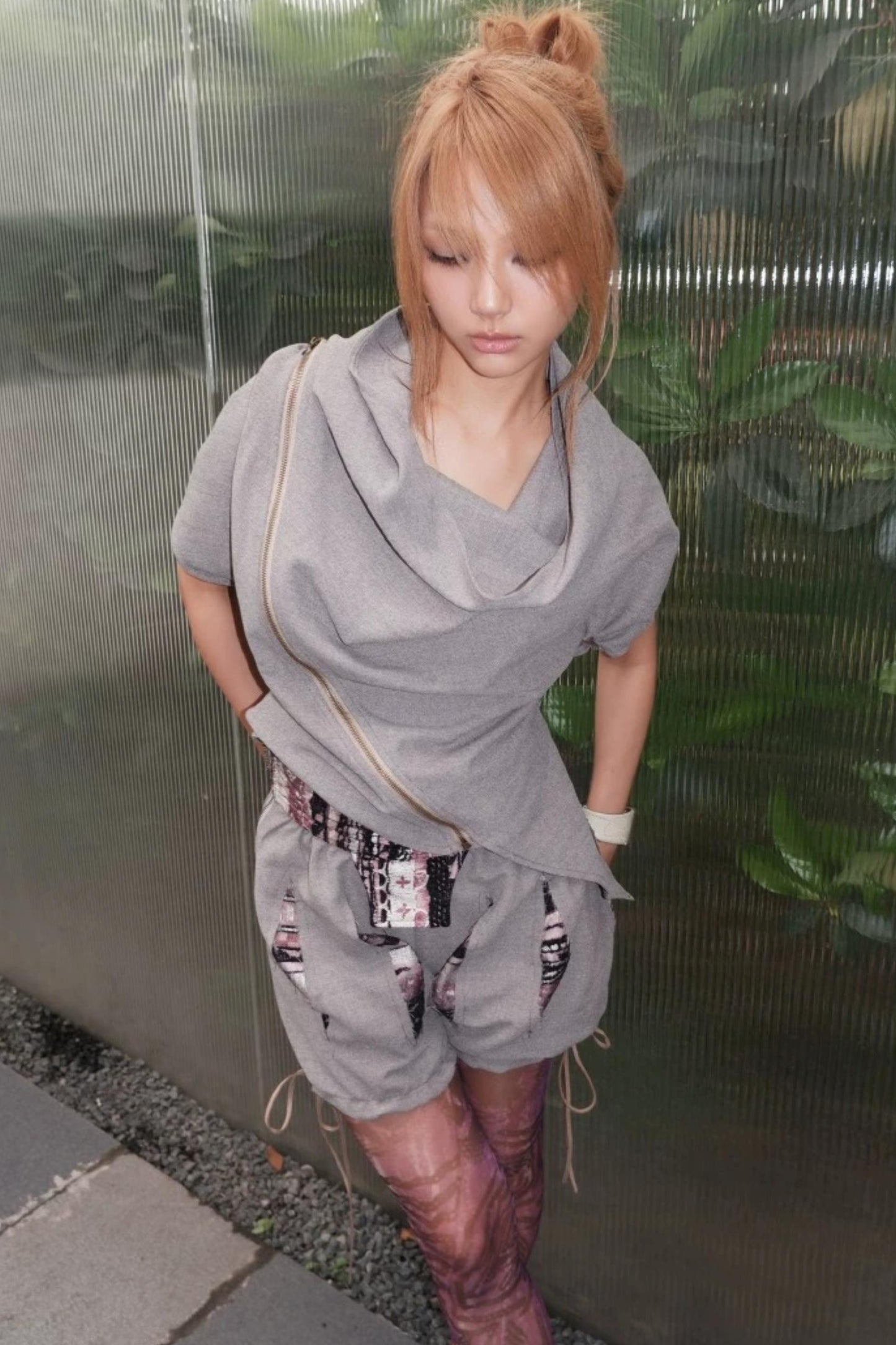 Asymmetrical Layered Collar Vest
