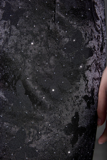 Flashing Butterfly Jacquard Suit Set-Up