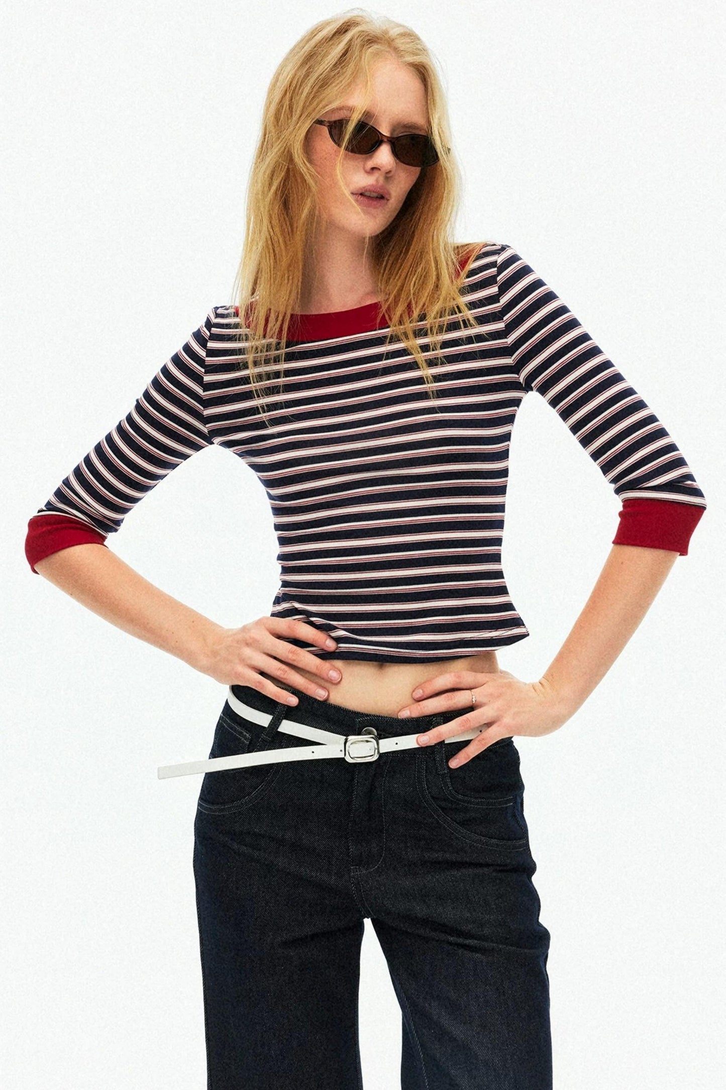 Lyocell Tencel Striped Sweater