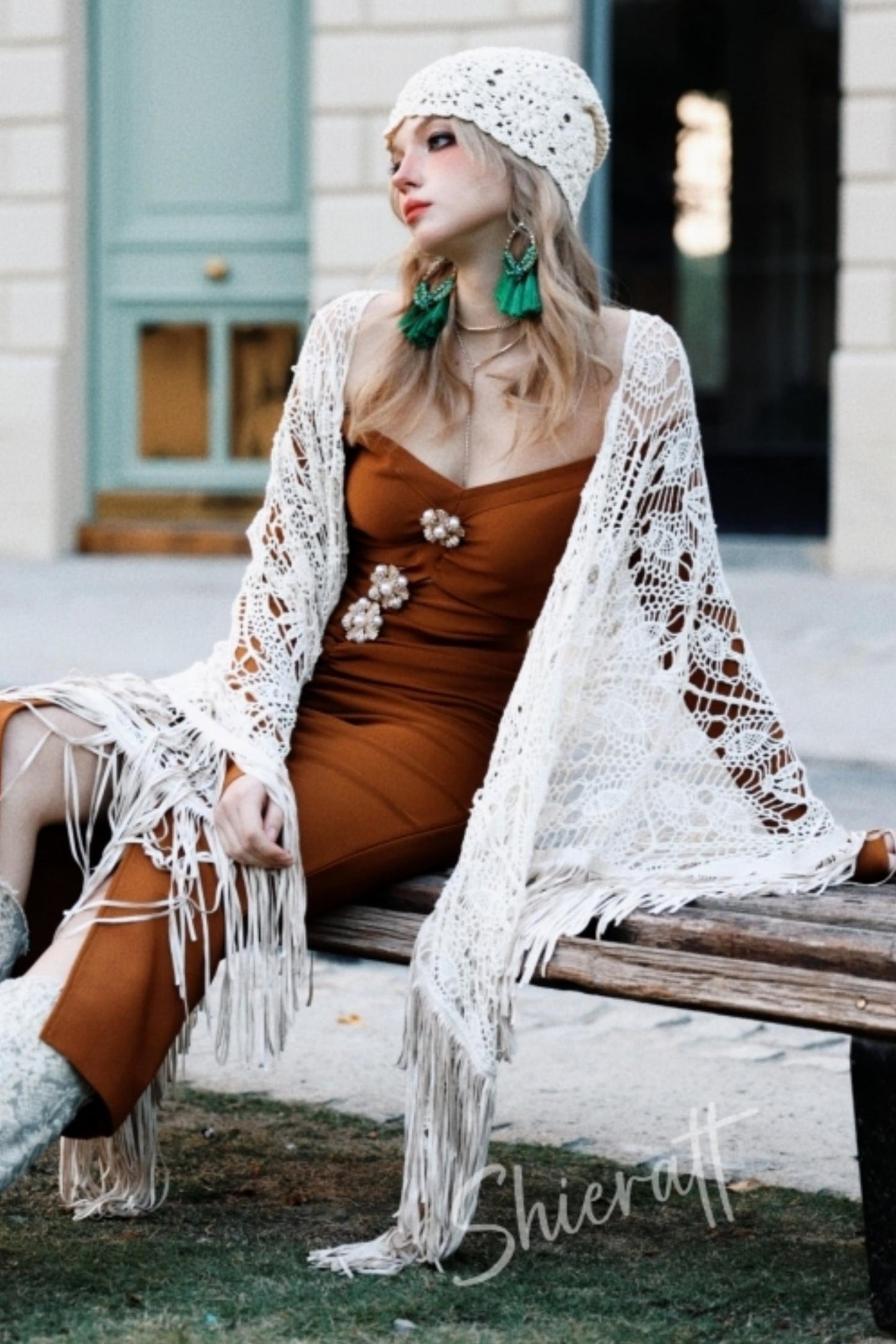 City Rhinestone Knit Dress